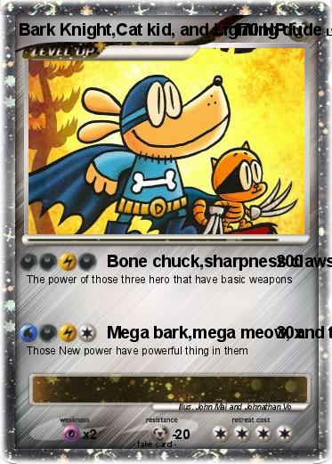 Pokemon Bark Knight,Cat kid, and Lighting dude