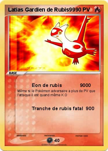 Pokemon Latias Gardien de Rubis99