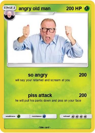 Pokemon angry old man