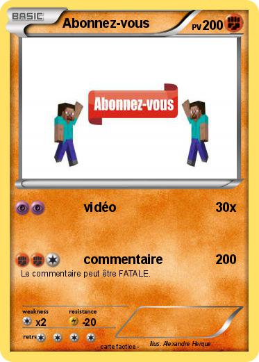 Pokemon Abonnez-vous