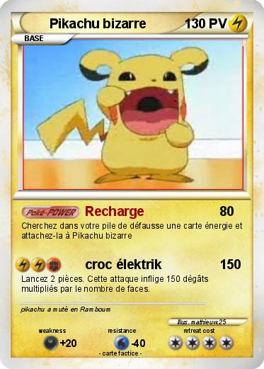 Pokemon Pikachu bizarre