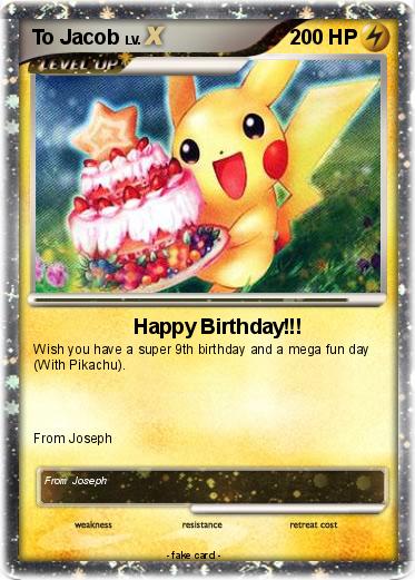 Pokemon To Jacob