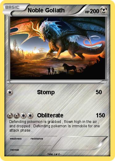 Pokemon Noble Goliath