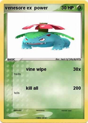 Pokemon venesore ex  power