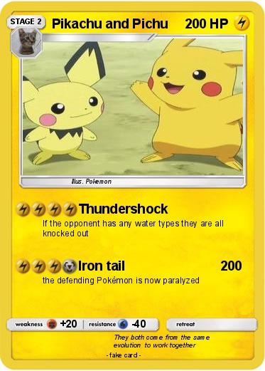 Pokemon Pikachu and Pichu