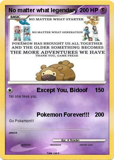 Pokemon No matter what legendary