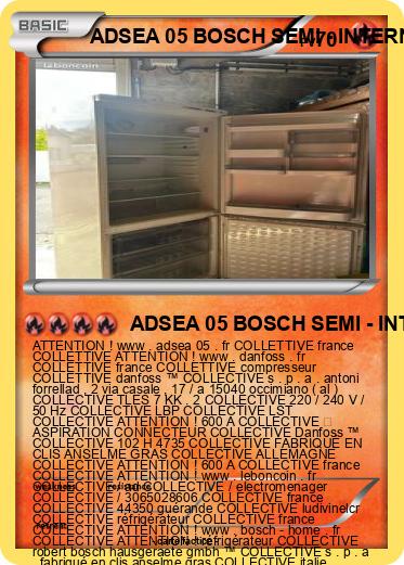 Pokemon ADSEA 05 BOSCH SEMI - INTERNAT 3 IME FRANCE