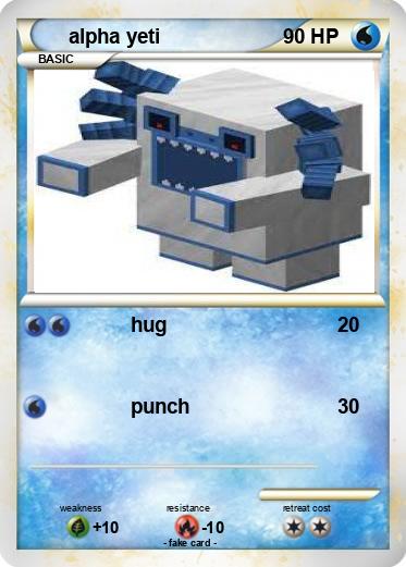 Pokemon alpha yeti