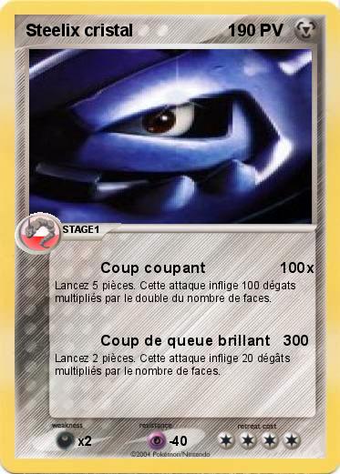 Pokemon Steelix cristal                    1