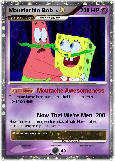 Pokemon Moustachio Bob