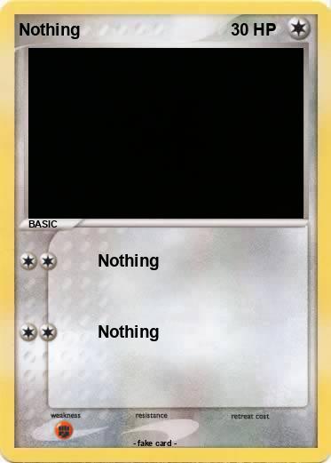 Pokemon Nothing