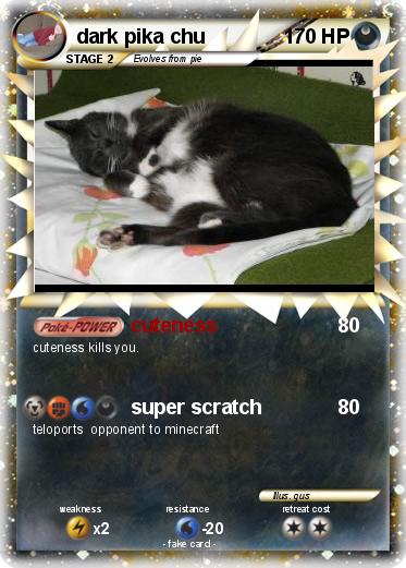 Pokemon dark pika chu