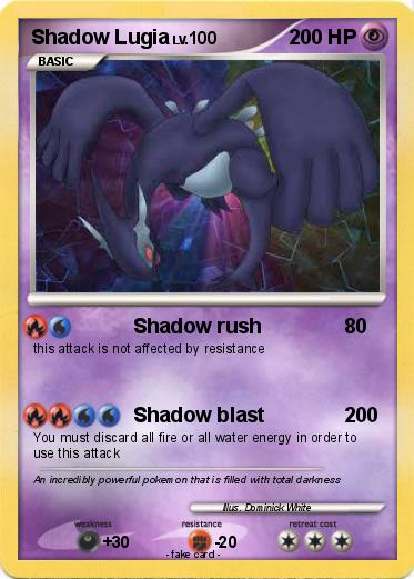 Pokemon Shadow Lugia