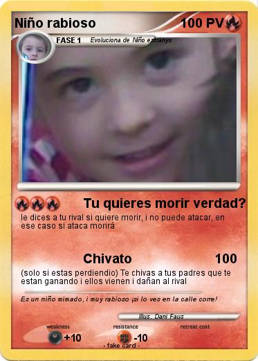 Pokemon Niño rabioso