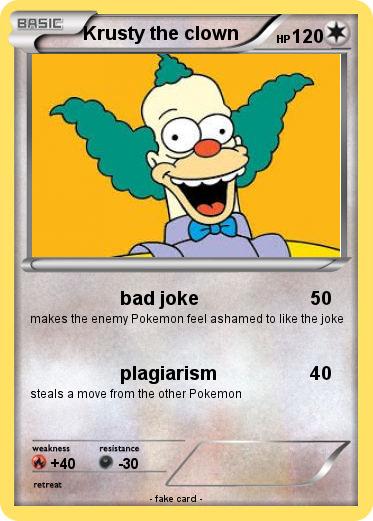 Pokemon Krusty the clown