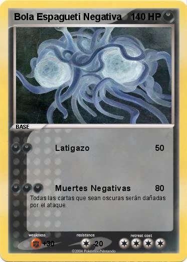 Pokemon Bola Espagueti Negativa