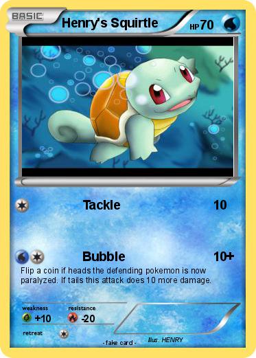 Pokemon Henry's Squirtle