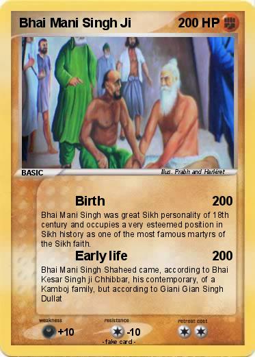 Pokemon Bhai Mani Singh Ji