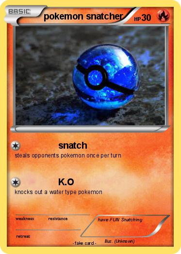 Pokemon pokemon snatcher