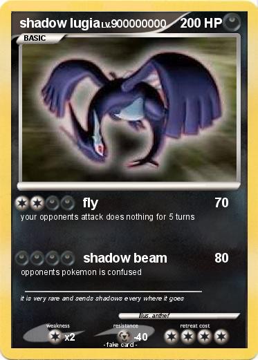 Pokemon shadow lugia