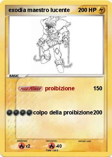 Pokemon exodia maestro lucente