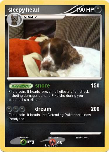 Pokemon sleepy head