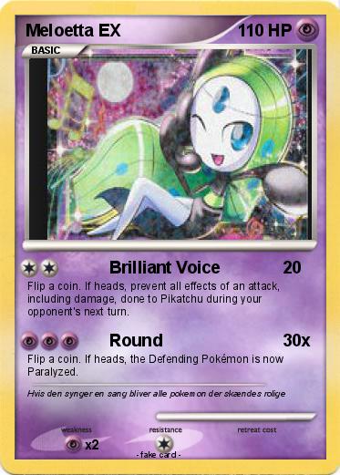 Pokemon Meloetta EX