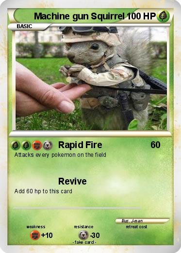 Pokemon Machine gun Squirrel