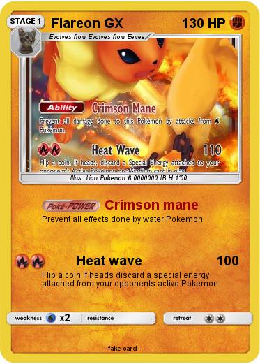 Pokemon Flareon GX