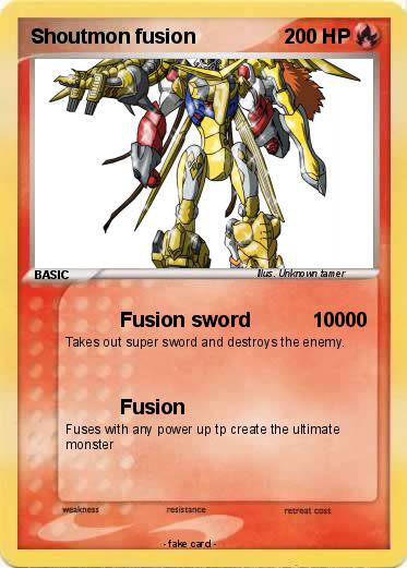 Pokemon Shoutmon fusion