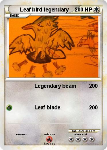 Pokemon Leaf bird legendary