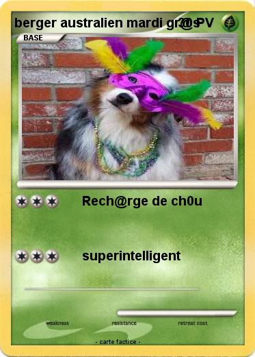 Pokemon berger australien mardi gr@s