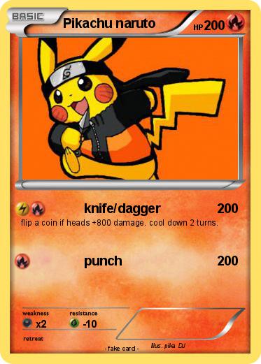 Pokemon Pikachu naruto