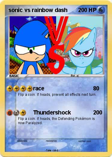 Pokemon sonic vs rainbow dash