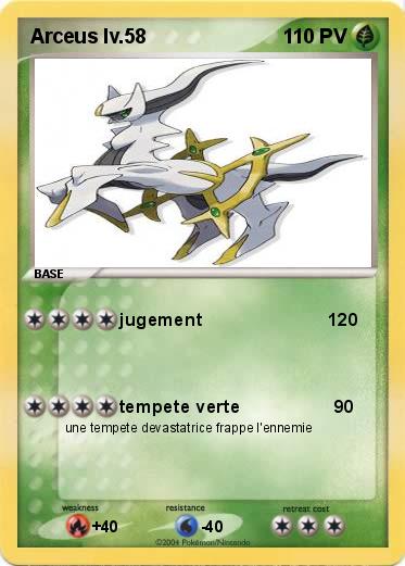 Pokemon Arceus lv.58