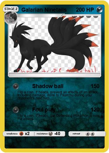 Pokemon Galarian Ninetails