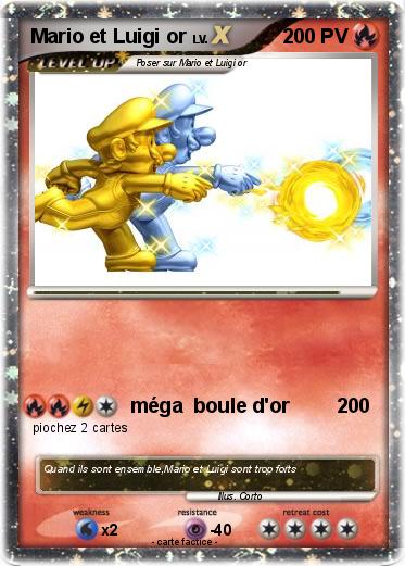 Pokemon Mario et Luigi or