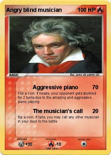 Pokemon Angry blind musician