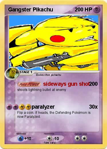 Pokemon Gangster Pikachu