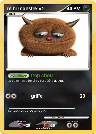 Pokemon mini monstre