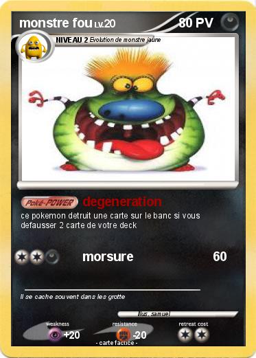 Pokemon monstre fou