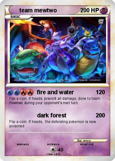 Pokemon team mewtwo
