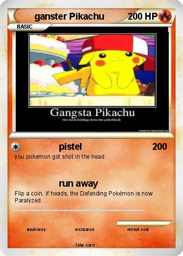 Pokemon ganster Pikachu