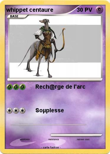 Pokemon whippet centaure