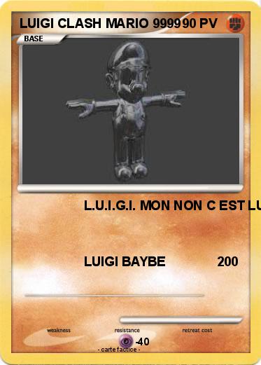 Pokemon LUIGI CLASH MARIO 9999