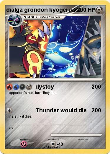 Pokemon dialga grondon kyoger