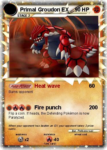 Pokemon Primal Groudon EX