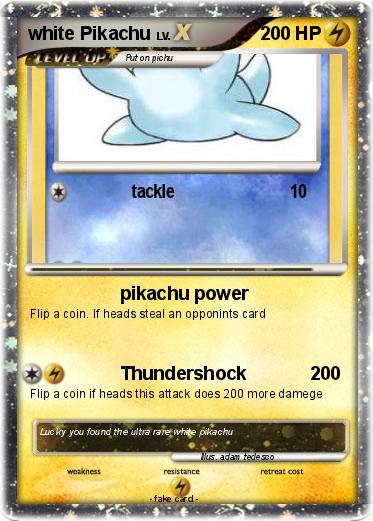 Pokemon white Pikachu