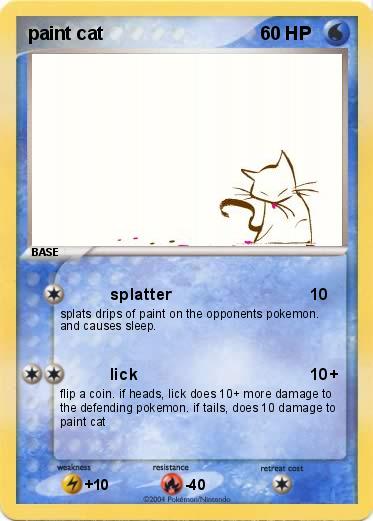 Pokemon paint cat