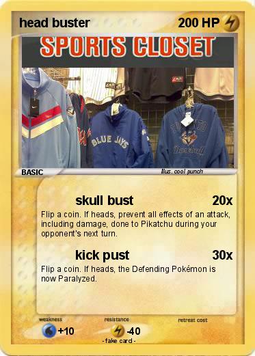 Pokemon head buster
